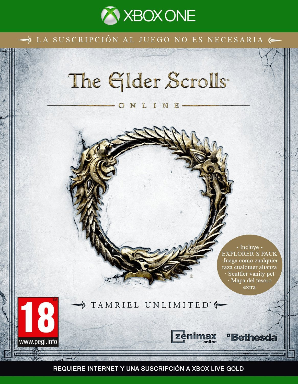 The Elder Scrolls Online - Tamriel Unlimited XBOX - ONE PAL ESP - Nuevo The Elder Scrolls Online - Tamriel Unlimited XBOX - ONE PAL ESP - Nuevo